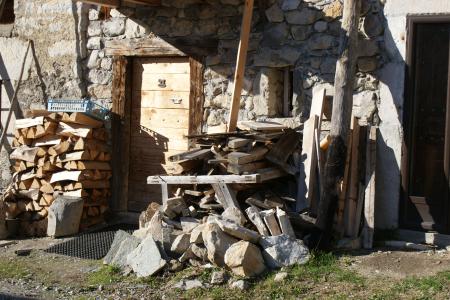 Porte en vieux bois